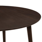 Heidi Solid Oak 4 - 6 Seater Round Dining Table - Walnut - DUSK