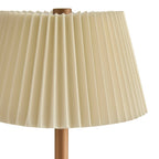 Helena Pleated LED Rechargeable Wireless Lamp - Ivory - DUSK