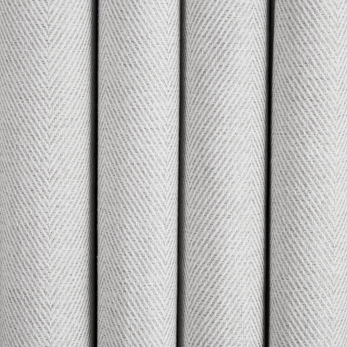 Herringbone Eyelet Curtains - Light Grey - DUSK