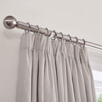 Herringbone Pencil Pleat Curtains - Light Grey - DUSK