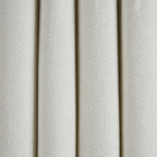Herringbone Pencil Pleat Curtains - Off White - DUSK