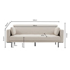 Hudson Click Clack Sofa Bed - Stone Grey - DUSK
