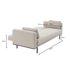Hudson Click Clack Sofa Bed - Stone Grey - DUSK