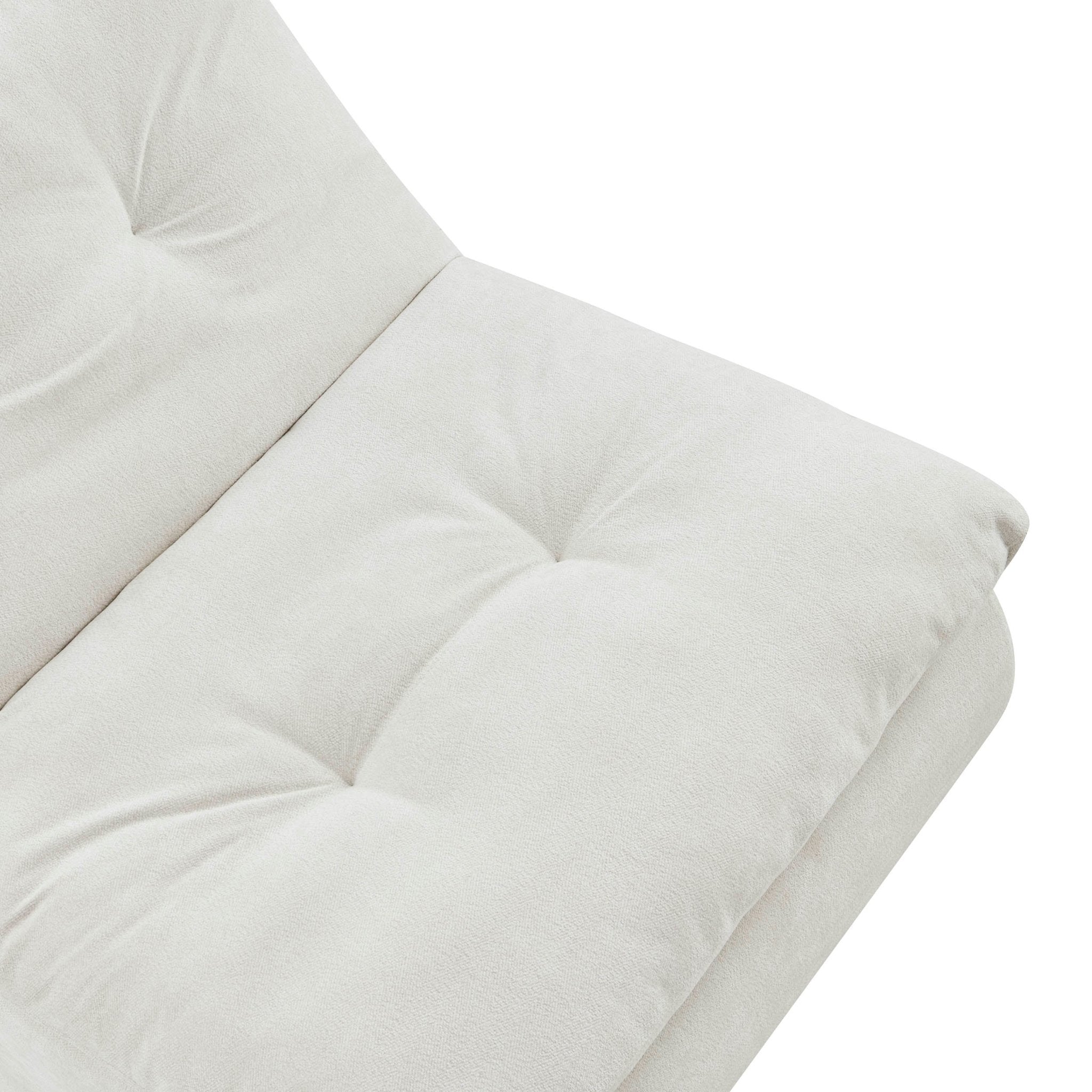 Immy Relaxed Accent Chair - Chenille Ivory - DUSK