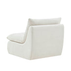 Immy Relaxed Accent Chair - Chenille Ivory - DUSK