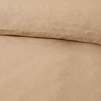 Imogen 100% Cotton Ladder Edge Duvet Cover & Pillowcase Set - Light Taupe - DUSK