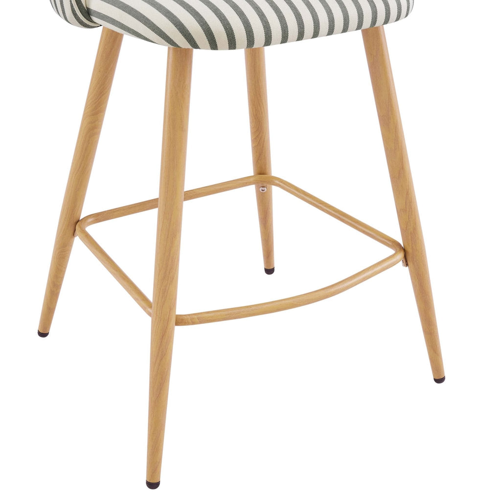 Iris Set of 2 Barstool - Sage Stripe - DUSK
