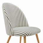 Iris Set of 2 Barstool - Sage Stripe - DUSK