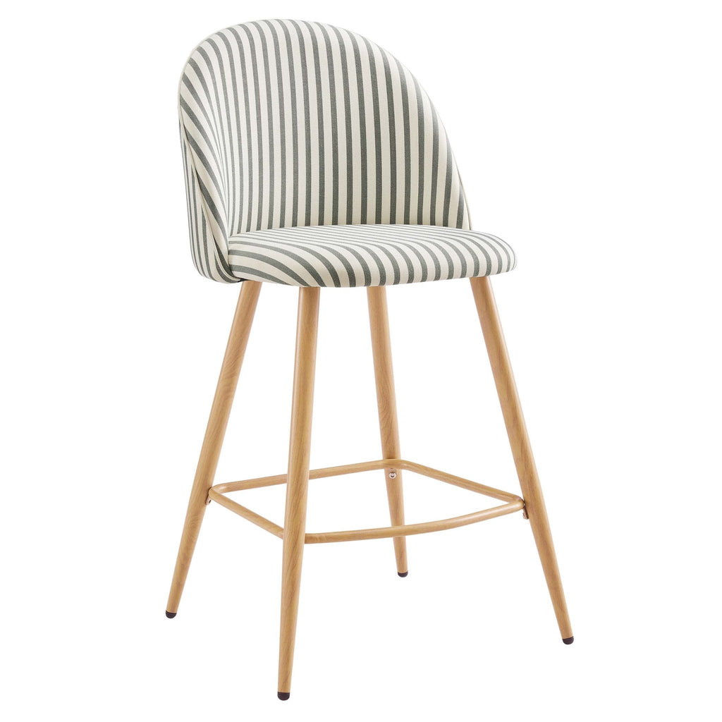 Iris Set of 2 Barstool - Sage Stripe - DUSK