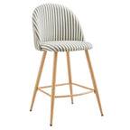 Iris Set of 2 Barstool - Sage Stripe - DUSK