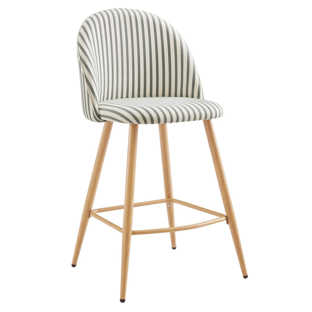 Iris Set of 2 Barstool - Sage Stripe - DUSK