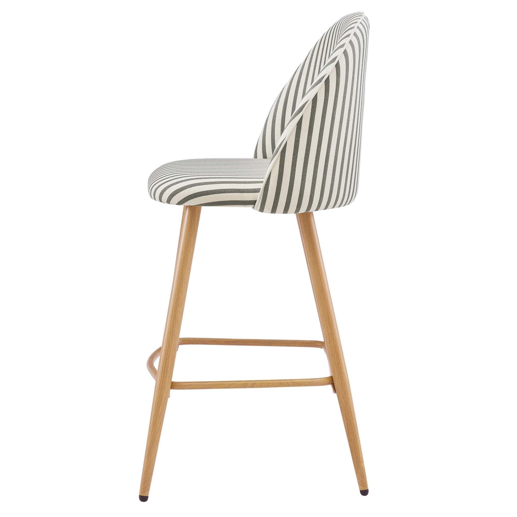 Iris Set of 2 Barstool - Sage Stripe - DUSK