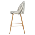 Iris Set of 2 Barstool - Sage Stripe - DUSK