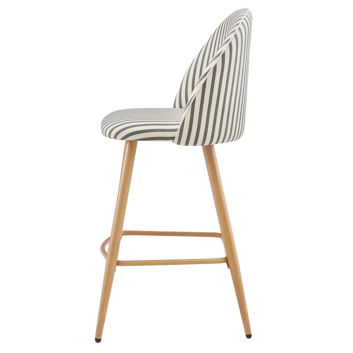 Iris Set of 2 Barstool - Sage Stripe - DUSK