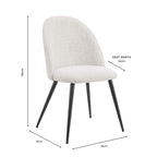 Iris Set of 2 Dining Chairs - Natural Stripe - DUSK