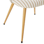 Iris Set of 2 Dining Chairs - Natural Stripe - DUSK