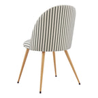 Iris Set of 2 Dining Chairs - Sage Stripe - DUSK