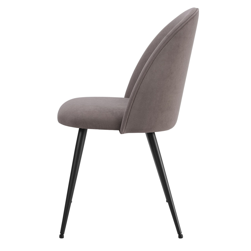 Iris Set of 2 Dining Chairs - Taupe - DUSK