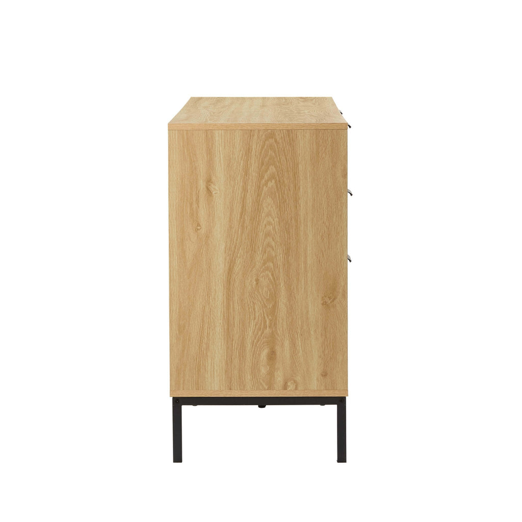Isabella 6 Drawer Chest - Light Wood - DUSK