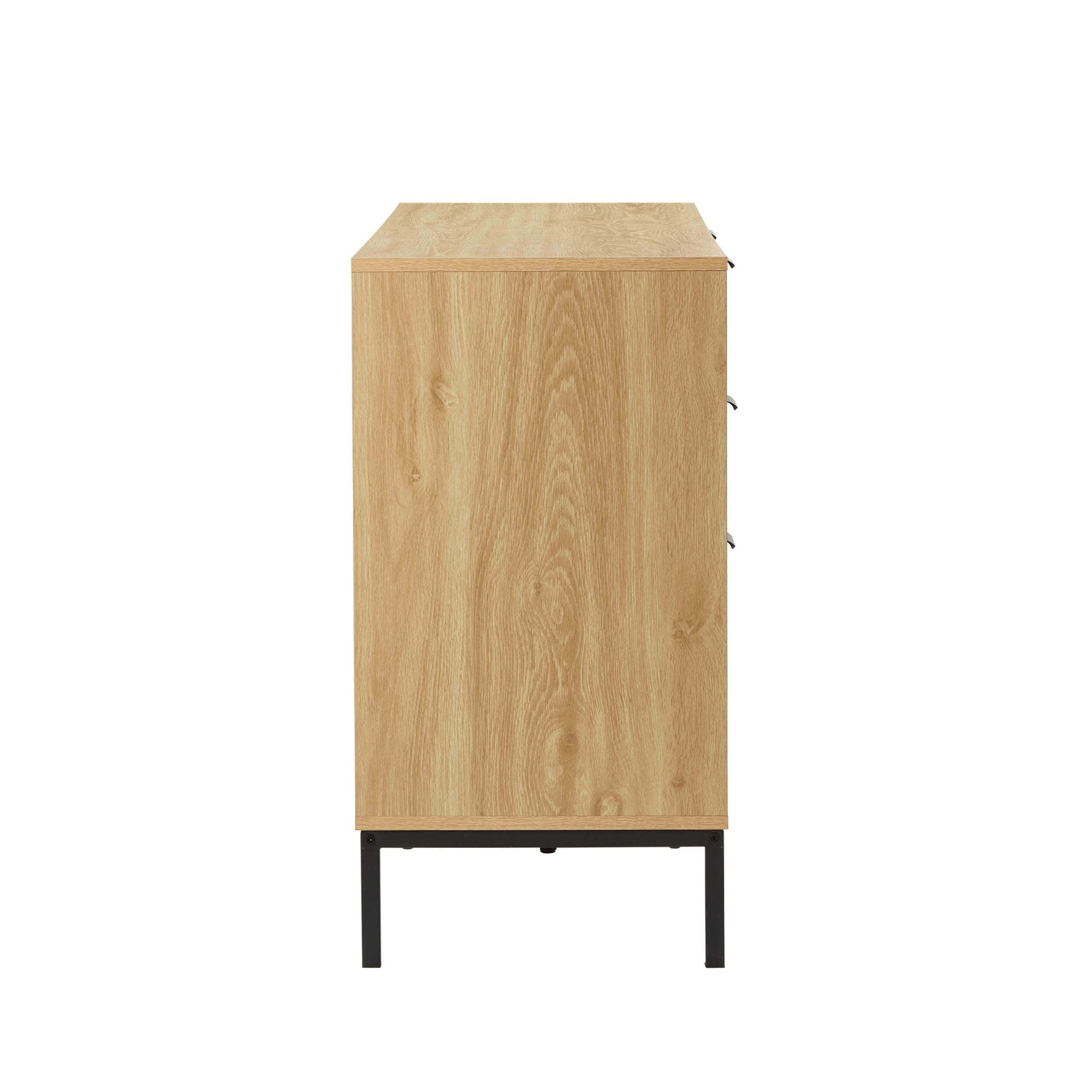 Isabella 6 Drawer Chest - Light Wood - DUSK