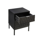 Isabella Bedside Table - Black - DUSK