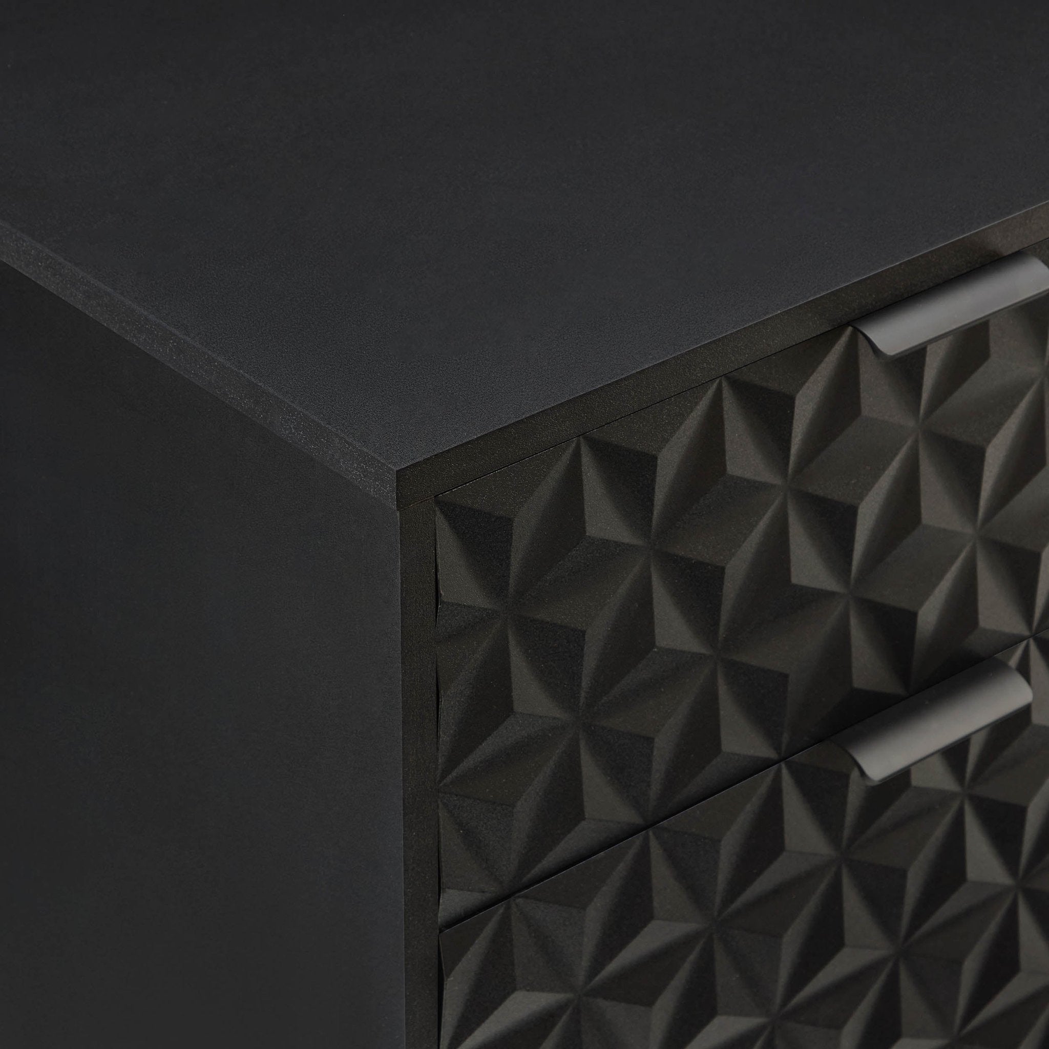 Isabella Bedside Table - Black - DUSK