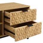 Isabella TV Unit - Light Wood - DUSK