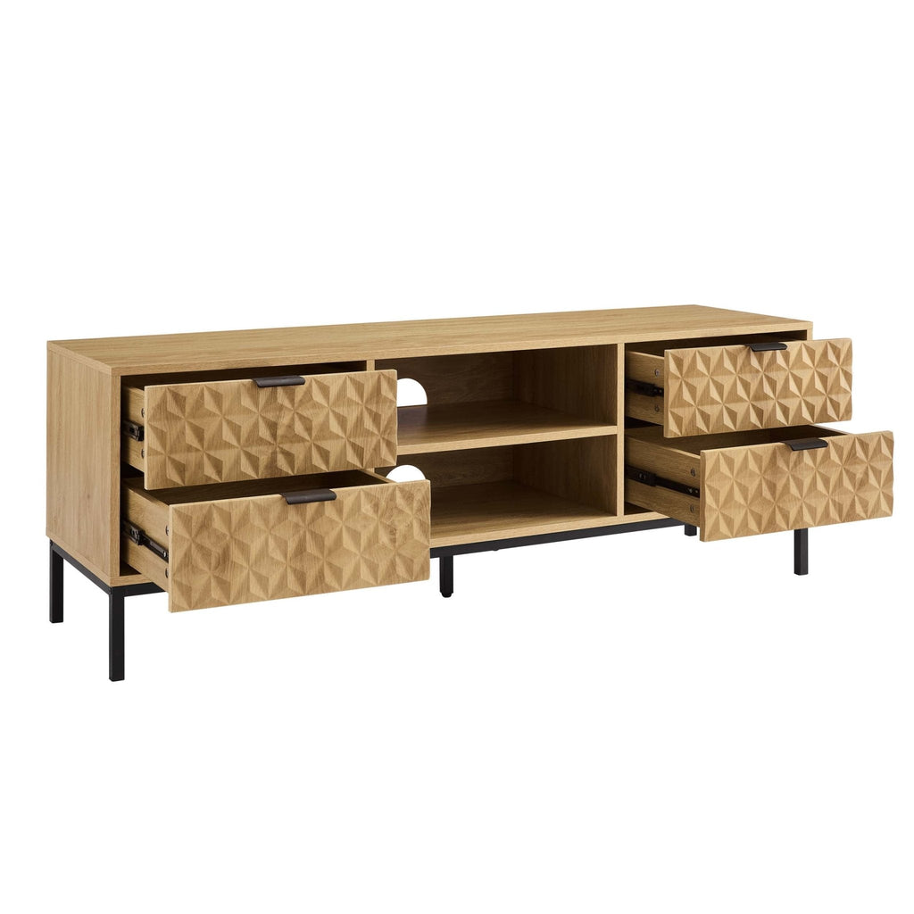 Isabella TV Unit - Light Wood - DUSK