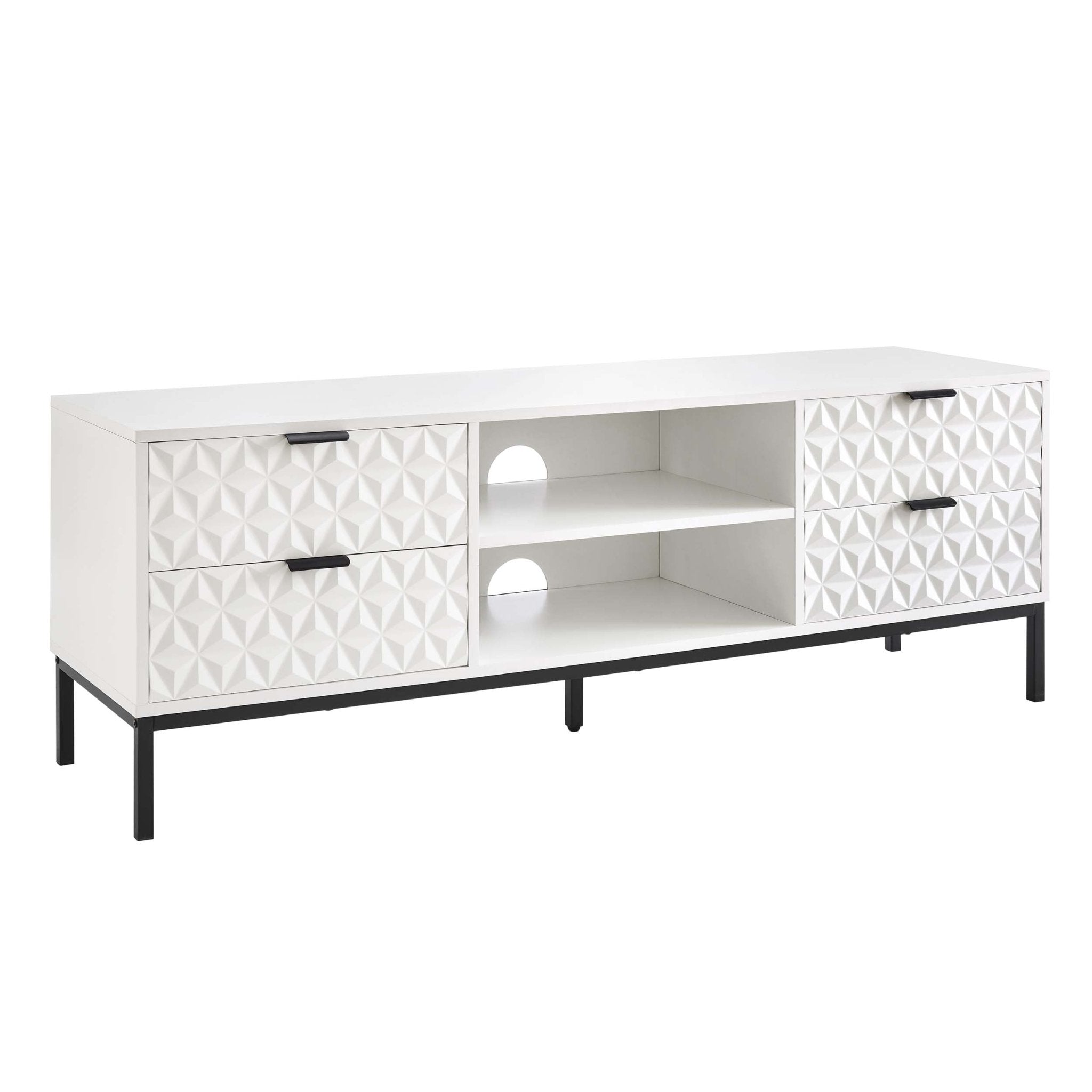 Isabella TV Unit - White - DUSK