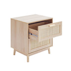 Isla 2 Drawer Bedside Table - Natural - DUSK