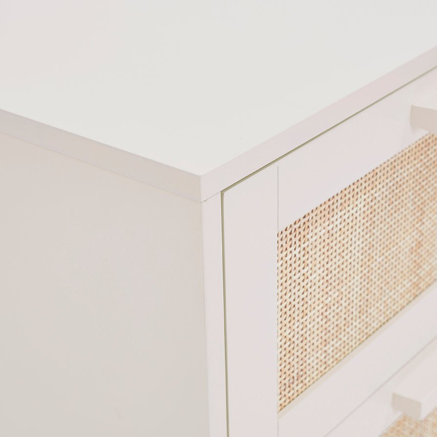 Isla 2 Drawer Bedside Table - Stone - DUSK