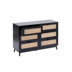 Isla 6 Drawer Chest - Black - DUSK