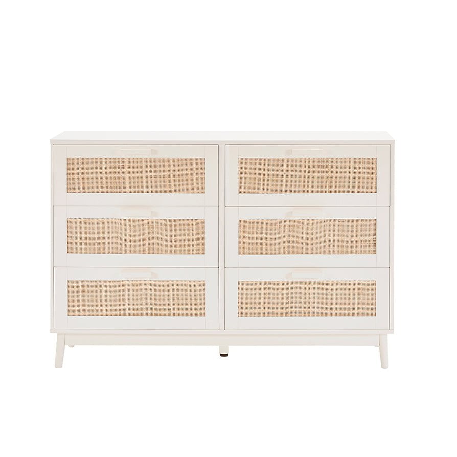 Isla 6 Drawer Chest - Stone - DUSK