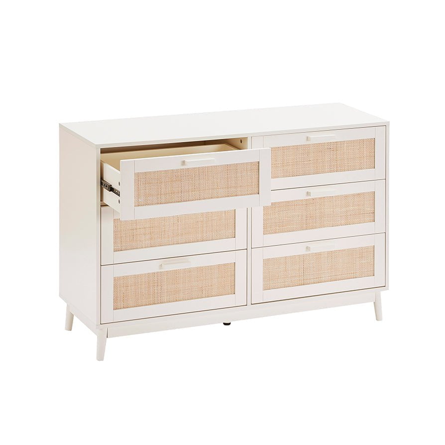 Isla 6 Drawer Chest - Stone - DUSK