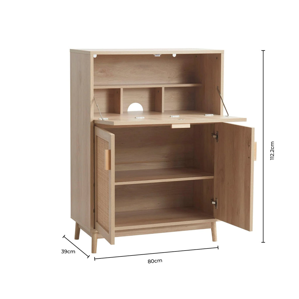 Isla Hideaway Desk - Taupe - DUSK