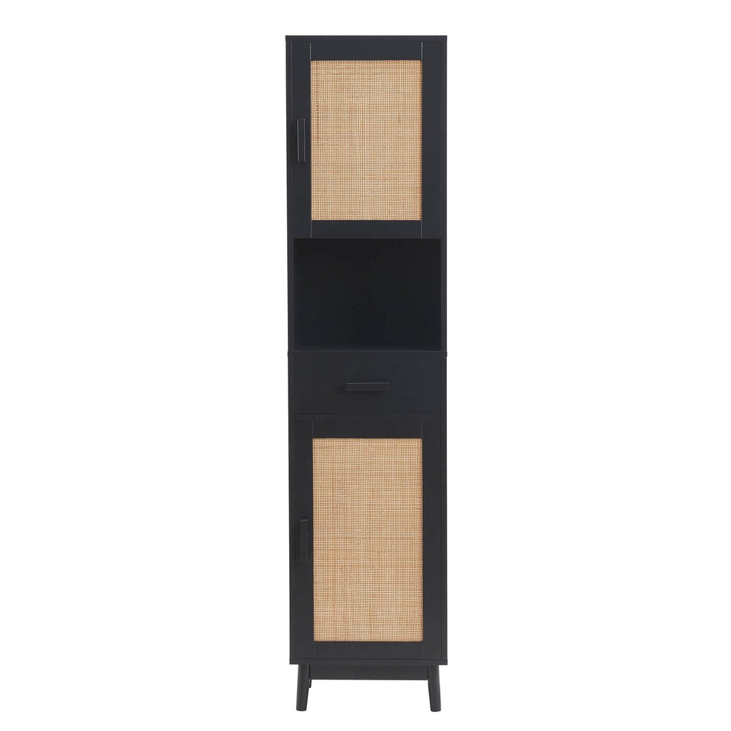 Isla Tall Storage Unit - Black - DUSK