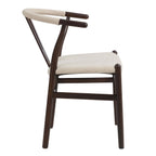 Jade Set of 2 Dining Chairs - Chenille Oatmeal - DUSK