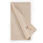Julio Drink Embroidered Set of 4 Napkins - Natural - DUSK