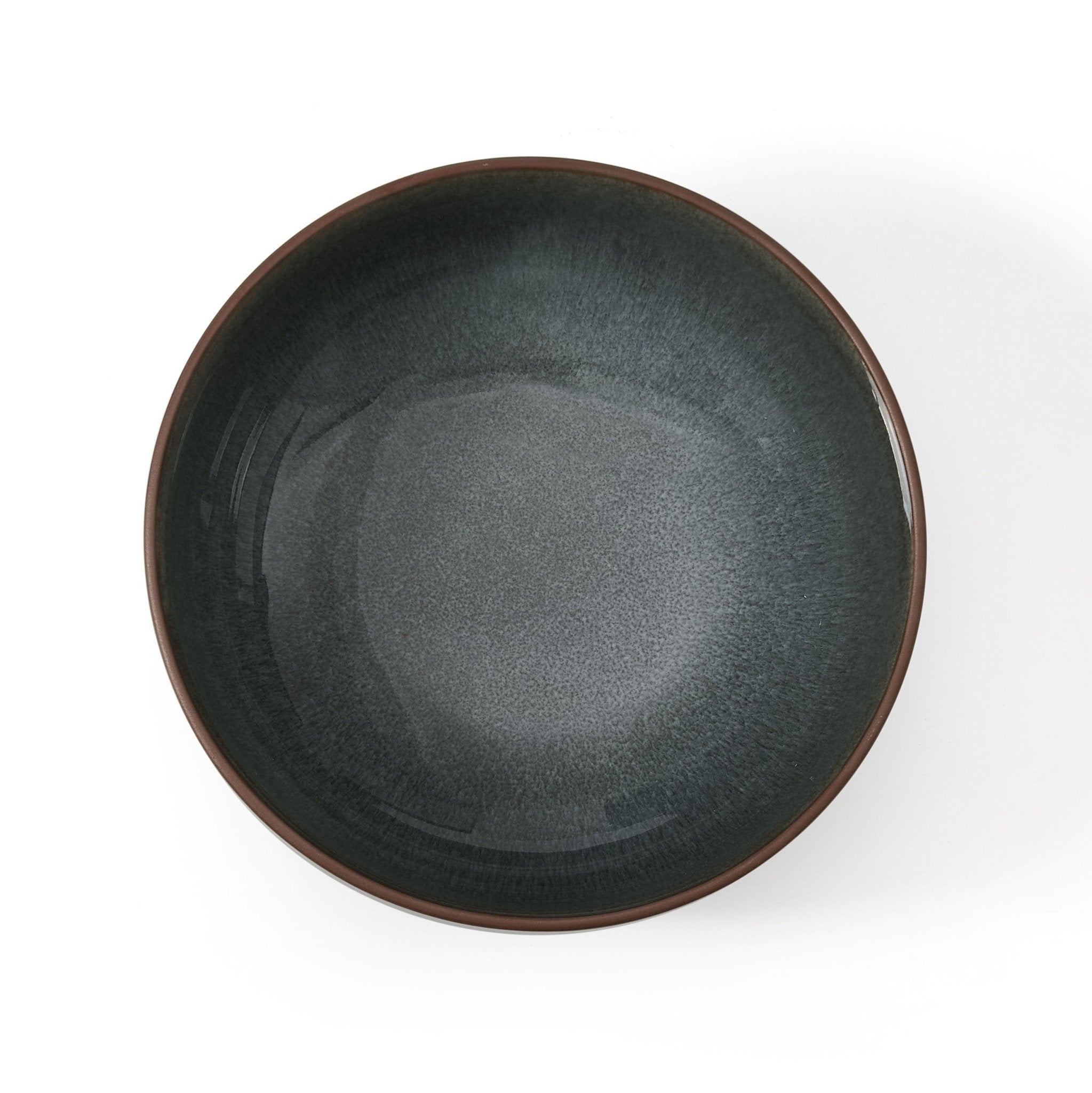 Juniper Reactive Glaze Set of 4 Cereal Bowls - Grey/Blue - DUSK