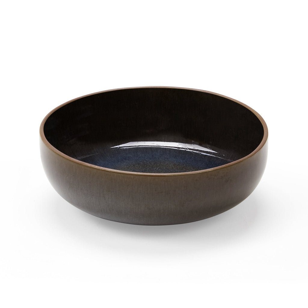 Juniper Reactive Glaze Set of 4 Cereal Bowls - Grey/Blue - DUSK