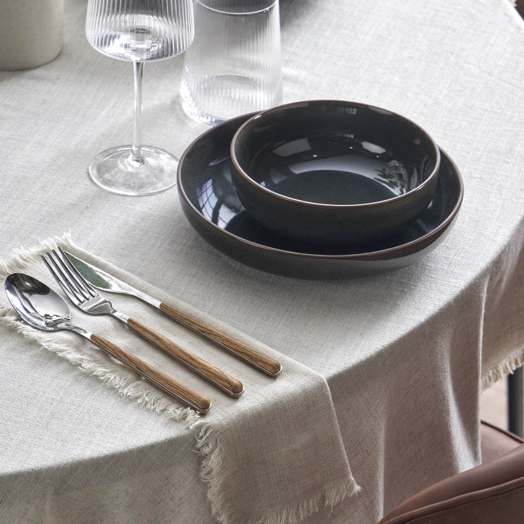 Juniper Reactive Glaze Set of 4 Cereal Bowls - Grey/Blue - DUSK