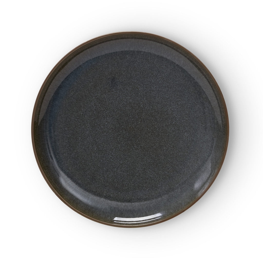 Juniper Reactive Glaze Set of 4 Dinner Plates - Grey/Blue - DUSK
