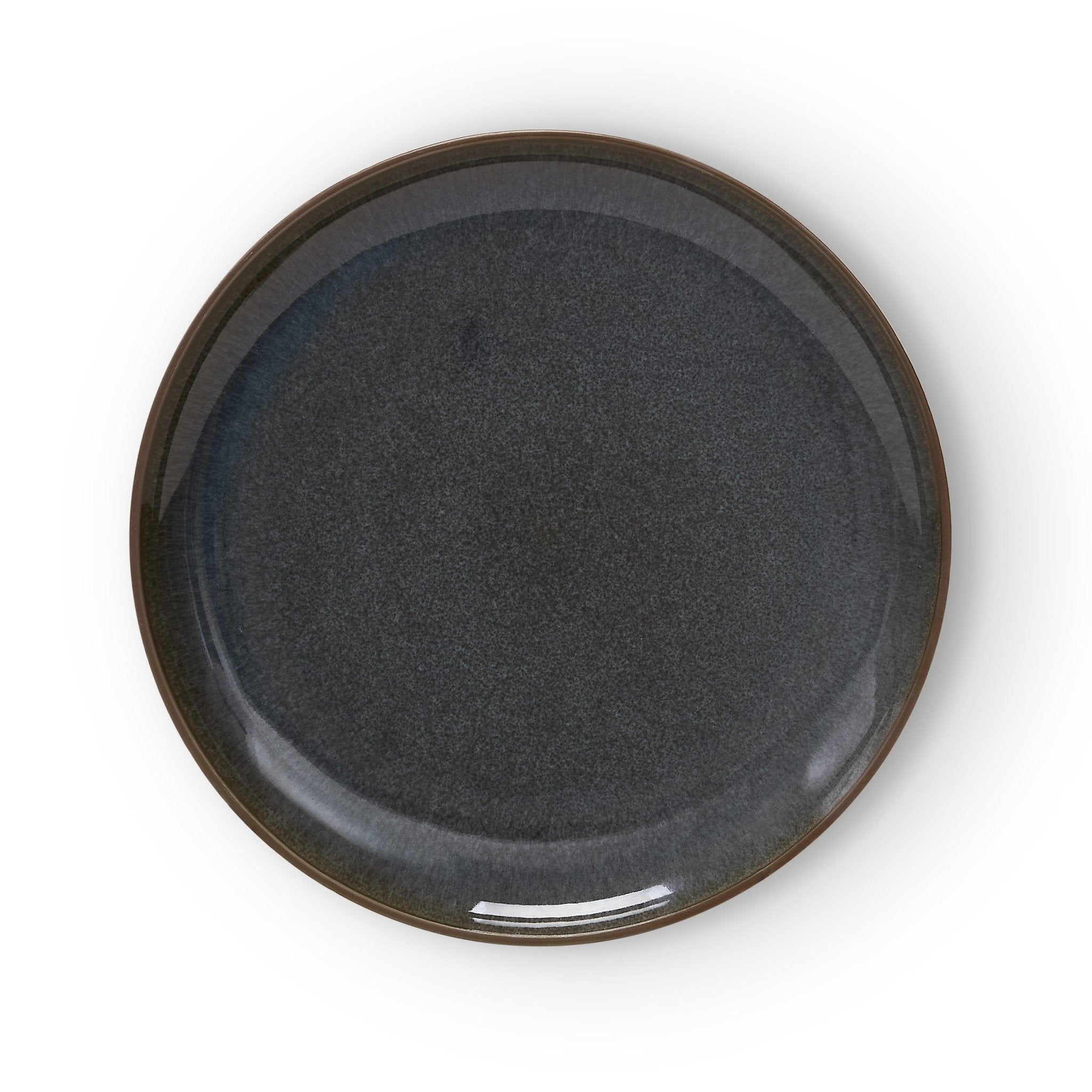 Juniper Reactive Glaze Set of 4 Dinner Plates - Grey/Blue - DUSK