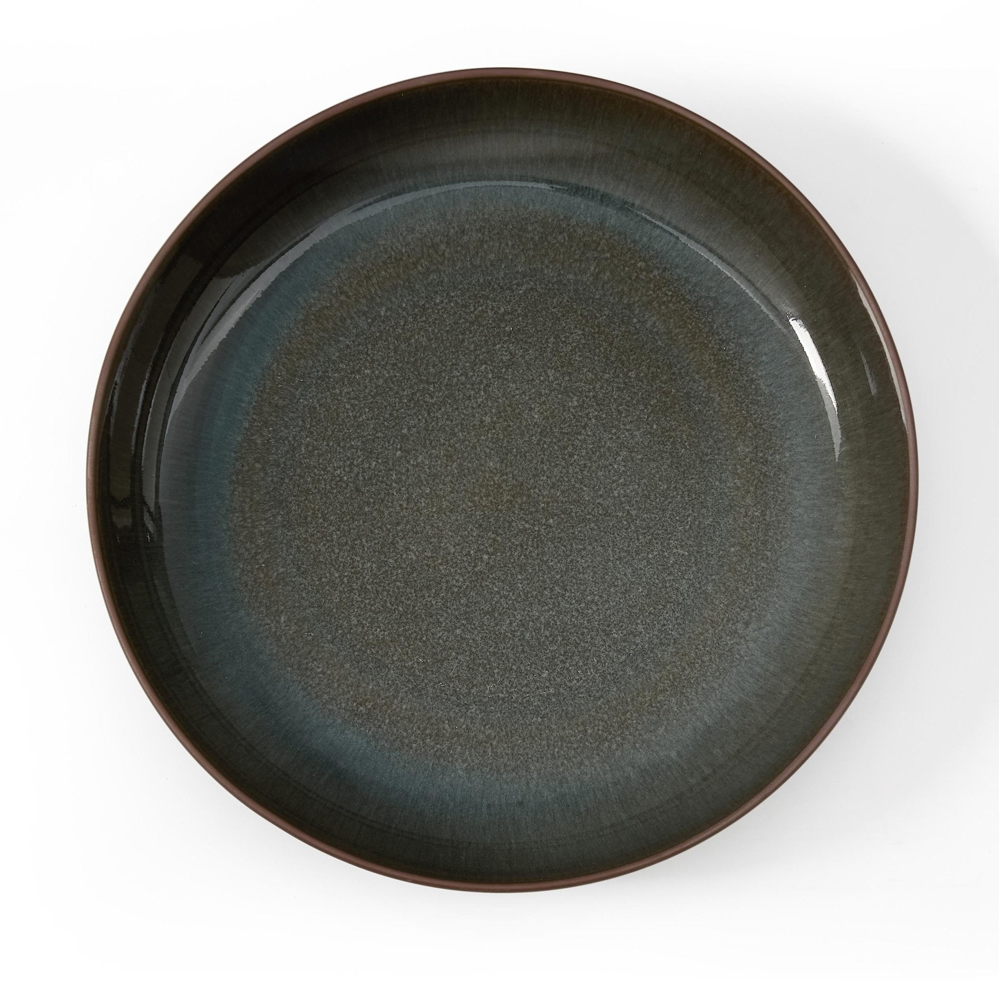Juniper Reactive Glaze Set of 4 Pasta Bowls - Grey/Blue - DUSK
