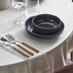Juniper Reactive Glaze Set of 4 Pasta Bowls - Grey/Blue - DUSK