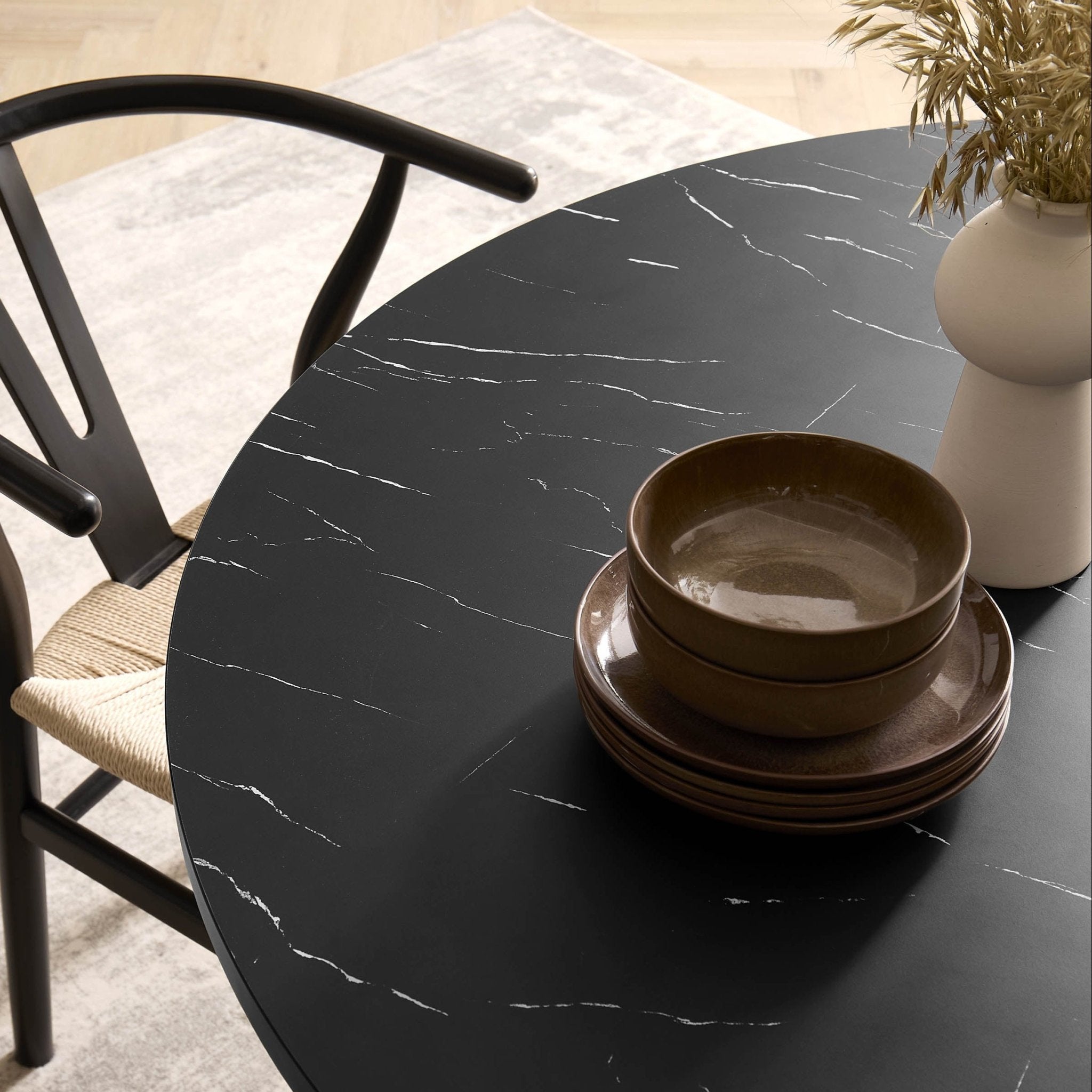 Juniper Reactive Glaze Set of 4 Pasta Bowls - Mocha - DUSK