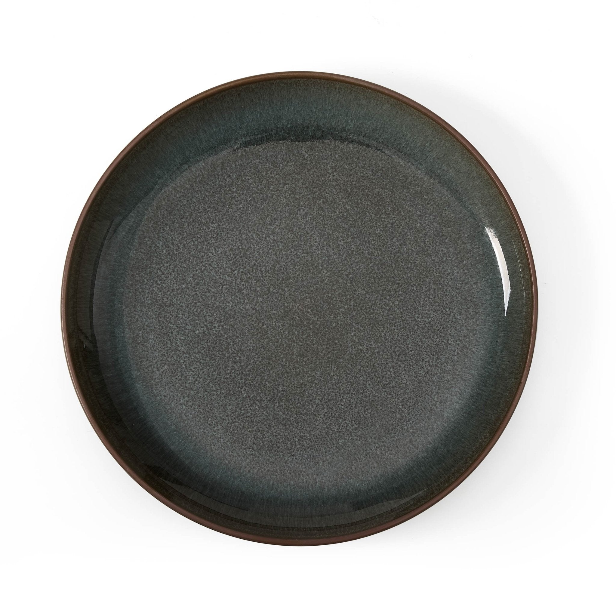 Juniper Reactive Glaze Set of 4 Side Plates - Grey/Blue - DUSK