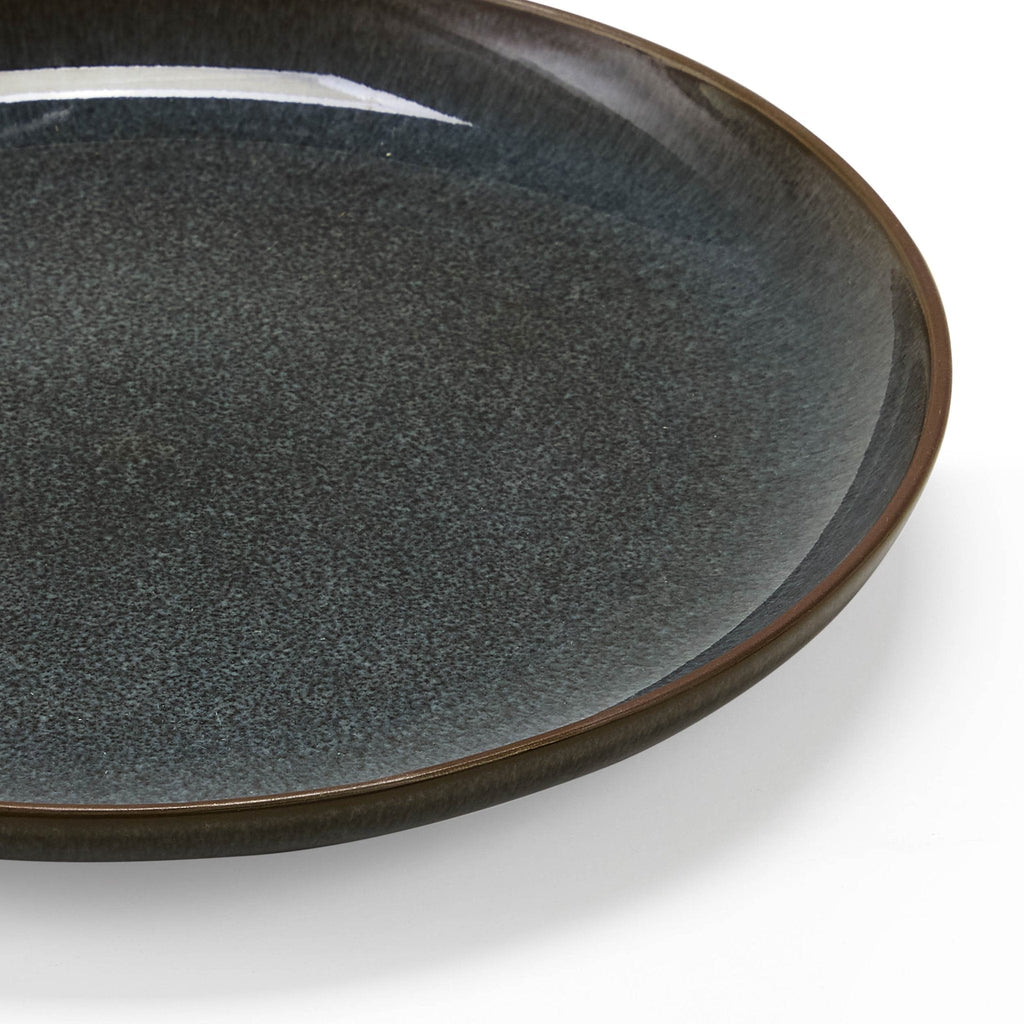 Juniper Reactive Glaze Set of 4 Side Plates - Grey/Blue - DUSK