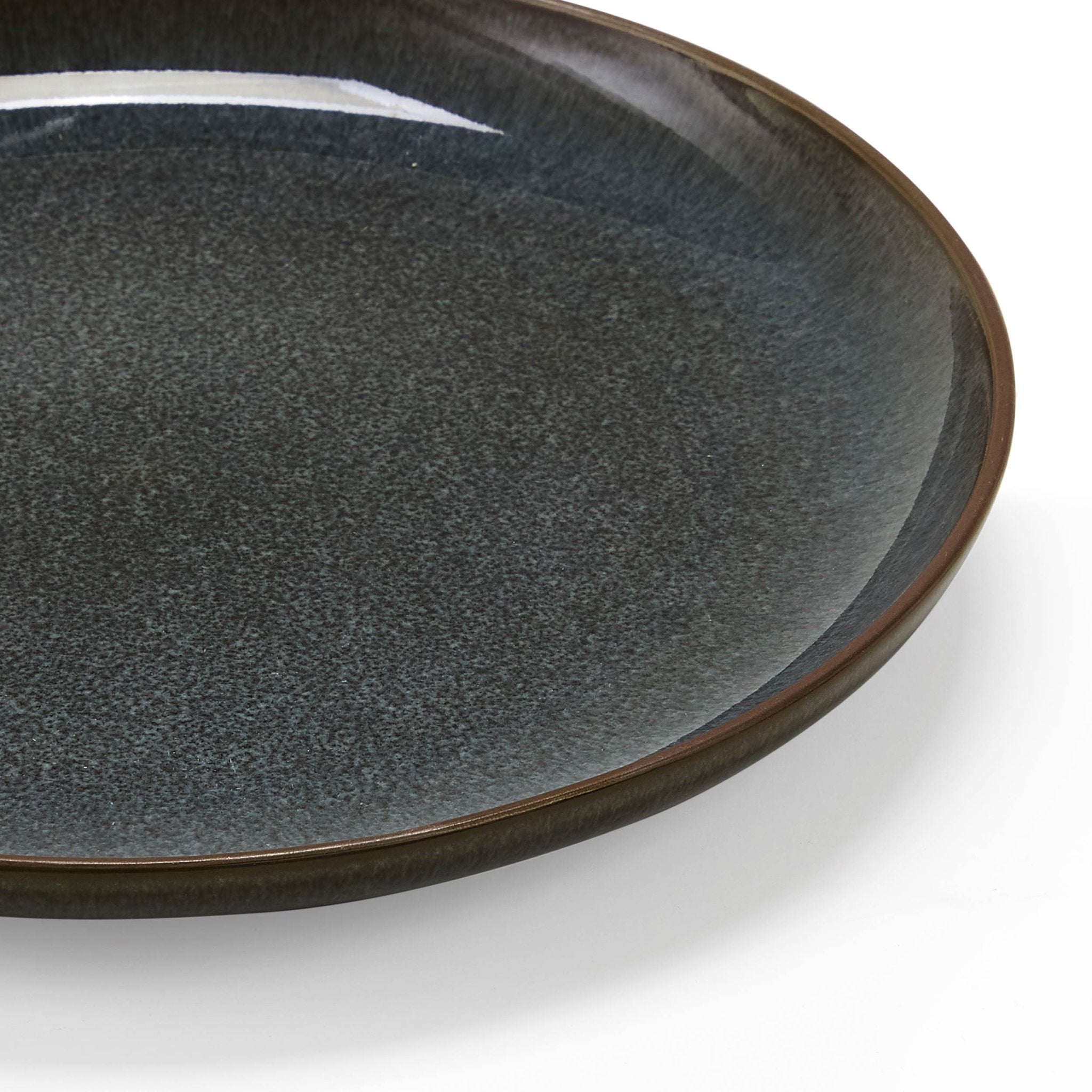 Juniper Reactive Glaze Set of 4 Side Plates - Grey/Blue - DUSK