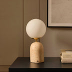 Kai Concrete with Opal Glass Table Lamp - Natural - DUSK
